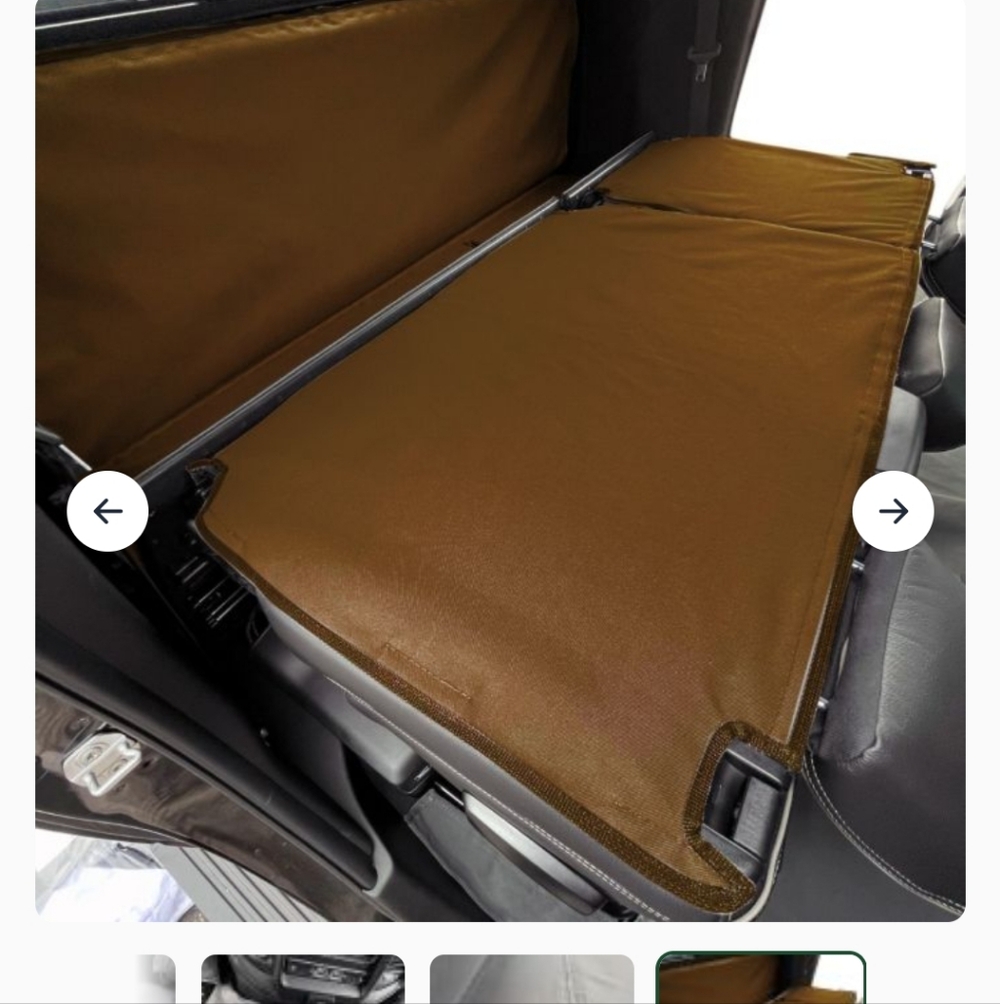 NWT Canvasback Dodge Megacab Brown Back Car Seat Cover